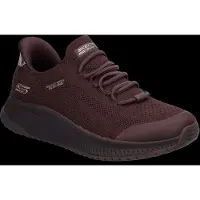 SKECHERS Bobs Squad 4 - Dire Step Damenschuhe Halbschuhe Slipper Rot Freizeit