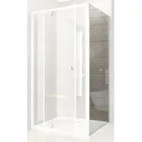 Ravak Douchewand Pivot PPS-100, satijn + transparant, 90GA0U00Z1