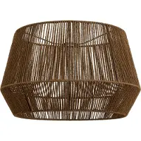QAZQA Japandi lampenkap met bruin papieren touw 50/50/30 - Bullet