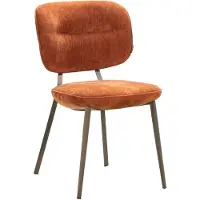 Livin24 Eetkamerstoel Rosa velvet oker