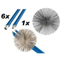 Briconess Schoorsteenveegset - 6 stangen van 140 cm + 1 schuif van 25 cm