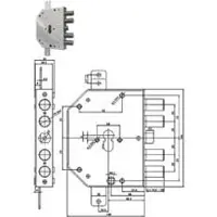 CR Drievouds slot, cilinder, Europees model, veiligheidsuitvoering 2155Pen-Bloc - 60 mm (2155PEN-01NCL)