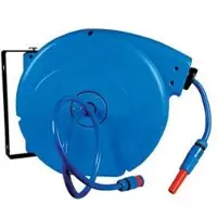 Sonstige Verlage Automatische wandslanghaspel. Inhoud: 20 meter PVC-slang, diameter 12 mm. Maximaal druk: 6 bar