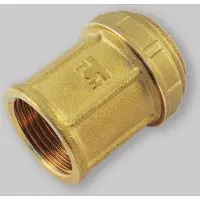 TIEMME Rechte manchet met vrouwelijke schroefdraad voor polyethyleenbuis, druk PN 25, merk , 63X2"