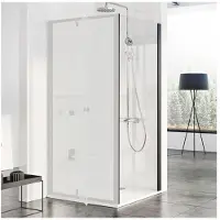 Ravak Douchewand Pivot PPS-100, zwart + transparant, model 90GA0300Z1