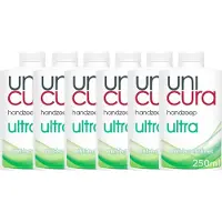 Unicura 6x Handzeep Anti Bacterieel Navulling Ultra 250 ml