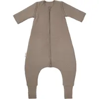 Meyco Baby Studio Collection Classic Slaapoverall Jumper - Afritsbare Mouwen - Dark Taupe - 104cm - 2.5 TOG