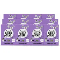 Marcel's Green Soap 12 x - Handzeep Bar - Lavendel & Rozemarijn - Zachte verzorging - 90 gr - Voordeelverpakking - 12 stuks