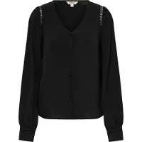 ONLY Onlluve Overhemd Dames Zwart L