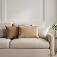 vidaXL Kussensloop 6 st HOUTEN Bruin 30 x 50 cm Chenille Stof