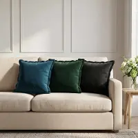vidaXL Kussen met kussen HOUTEN 12 st Blauw fluweel