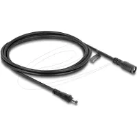 DeLOCK DC verlengkabel met bajonetsluiting | 5,5 x 2,1mm | max. 140W | AWG18 | zwart | 2 meter