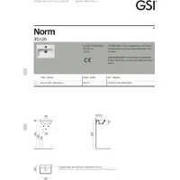 GSI Norm Keramisch fonteintje 35x26cm met kraangat, wit ExtraGlaze