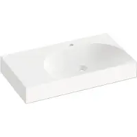 Ravak Wastafel voor kast Lite, gietmarmer, wit, 80 mm, model XJXL1280001