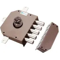 Mottura Slot met vijf vergrendelpunten, te monteren zonder oplegplaat, dubbele kaart, model 20540 - 60 mm, links (20540VSDMJ)