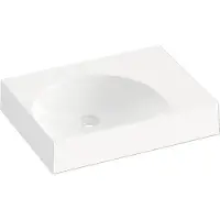 Ravak Wastafel voor kast Lite, gietmarmer, wit, 60 mm, model XJXP1360000