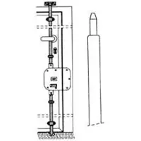 CR Rechte, uitschuifbare pen voor driepuntsluiting, type 90-01 - diameter 18 mm (90-01)