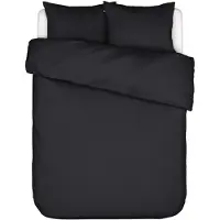 Essenza Essential Satin Dekbedovertrek Antraciet - Lits-Jumeaux - 240x200/220 cm