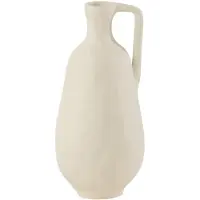 J-Line vaas Goa - aluminium - wit - small