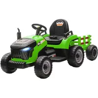 AIYAPLAY Elektrische Constructie Speelgoedauto Kunststof, Metaal 139L x 58B x 55H cm Groen