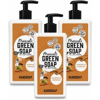 Marcel's Green Soap 3 x - Handzeep - Sandelhout & Kardemom - Voor dagelijks gebruik - 500 ml - Voordeelverpakking - 3 stuks