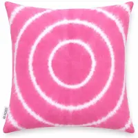 Unique living - sierkussenhoes - 3 stuks - kussenhoesje - kussenhoes - ecru - roze - 45 x 45 cm - met rits