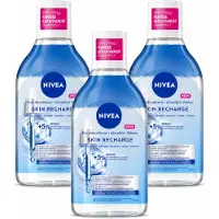 Nivea 3 x - Micellair Water - Serum Verrijkt Opladend - Verwijdert Waterbestendige Make-up - 400 ml - Bulkverpakking - 3 stuks