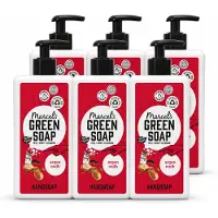 Marcel's Green Soap 6 x - Handzeep Argan & Oudh - Plantaardig & duurzaam - 500 ml - Voordeelverpakking - 6 stuks