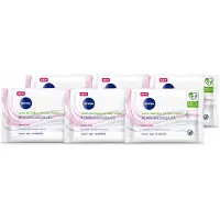 Nivea 6 x - Reinigingsdoekjes - Verzachtend - Droge Huid - Verwijdert Waterbestendige Make-up - 25 Doekjes - Voordeelverpakking - 6 stuks