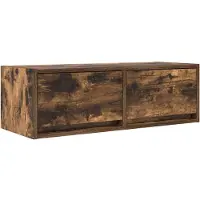 vidaXL Tv-meubel 80x31x25,5 cm bewerkt hout gerookt eikenkleurig