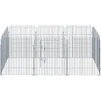 PawHut Paws Puppy uitloop puppy hok 8-delig 63 x 76 cm