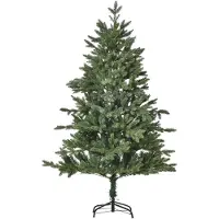 HOMCOM kunstkerstboom, spar, inklapbaar en demontabel, groen