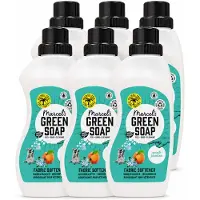 Marcel's Green Soap 6 x - Wasverzachter - Perzik & Jasmijn - Zachte frisheid - 30 Wasbeurten - 750 ml - Voordeelverpakking - 6 stuks