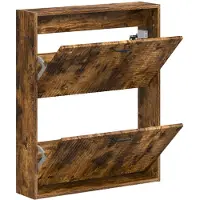vidaXL Wandgemonteerde Schoenenkast HAARLEM 71 x 17 x 86 cm