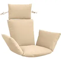 vidaXL Adirondack Kussen PUTTEN 100% Polyester Crèmekleurig