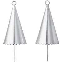 Ferm Living Kerstornament Cone Bell Silver
