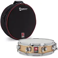 Premier Artist 14" x 4" Brass Snare Drum Brushed Brass & Soft Case