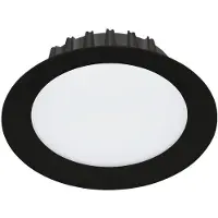 Eglo Inbouwspot | 'TREVIGLIO' LED Ø190 3000K zwart | IP44