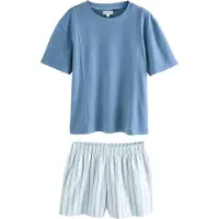 Next Korte pyjama opaal / pastelblauw / grijs