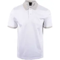 HUGO BOSS Poloshirt Boss Black Black H-Phillipson wit 2-knoops jersey