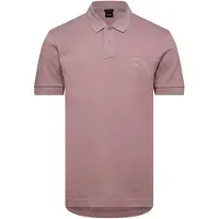 HUGO BOSS roze 2-knoops poloshirt Boss Orange Passanger