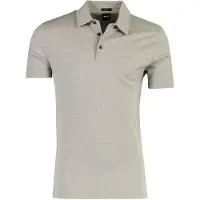 HUGO BOSS Poloshirt BOSS Black grijs katoen