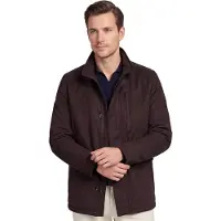 Bugatti winterjas suede bruin