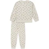 Schiesser Nachtkledij ' Nightwear ' lichtgrijs / offwhite