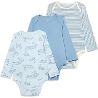 Gap Rompertje/body blauw / pastelblauw / wolwit