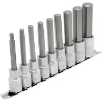 Kippers Rijssen 1/2" Doppenrail inbus lang, 9dlg