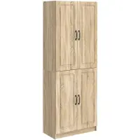 vidaXL Kast Set 2 st Sonoma Eiken Bewerkt hout