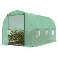 Outsunny Tuinkas folie groen 4,5 x 2 x 2m