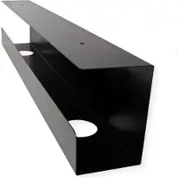 Value Kabelgoot voor montage onder de tafel, zwart