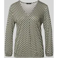 Opus Blouse van viscose met V-hals Model 'Sannah iconic'
